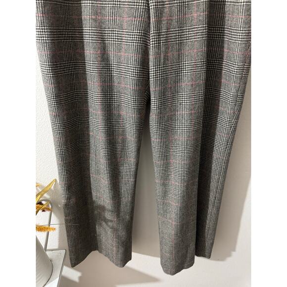 Lauren Ralph Lauren Wool Angora Blend Plaid Houndstooth Trousers Pants Preppy 14 - Picture 4 of 8